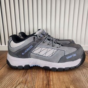 Womens 6.5 LaCrosse Quickness 3" Vapor Gray Blue EH Composite Toe Low Work Shoes